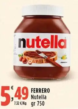 Rossotono Carrefour Nutella Ferrero offerta