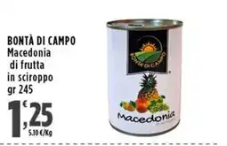 Rossotono Carrefour Bontà di campo Macedonia di frutta offerta
