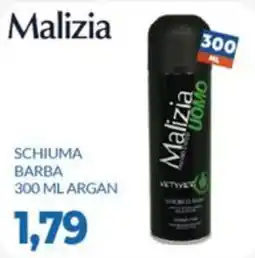 GeD Shopping Malizia schiuma barba argan offerta