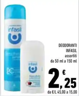 Conad Superstore Deodoranti Infasil offerta