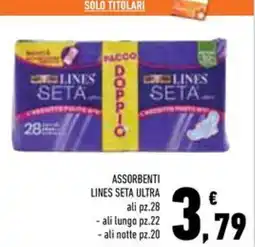 Conad Superstore Assorbenti Lines Seta Ultra offerta