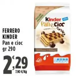 Rossotono Carrefour Ferrero Kinder Pan e cioc offerta