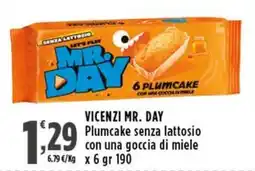 Rossotono Carrefour Vicenzi Mr. Day Plumcake senza lattosio con una goccia di miele offerta