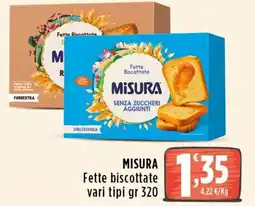 Rossotono Carrefour Misura fette biscottate offerta