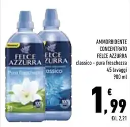 Conad Superstore Ammorbidente concentrato Felce Azzurra classico offerta