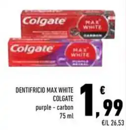 Conad Superstore Dentifricio Max White Colgate purple - carbon offerta