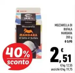 Conad Superstore Mozzarella di bufala Mandara offerta