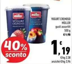 Conad Superstore Yogurt cremoso Müller offerta