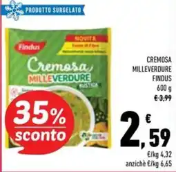Conad Superstore Cremosa milleverdure Findus offerta