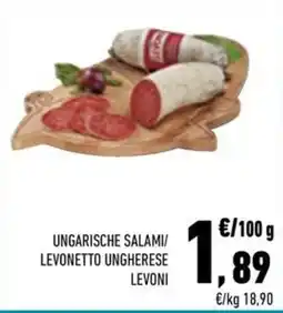 Conad City Ungarische Salami/Levonetto Ungherese Levoni offerta