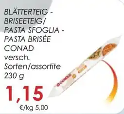 Conad City Pasta sfoglia assortite Conad offerta