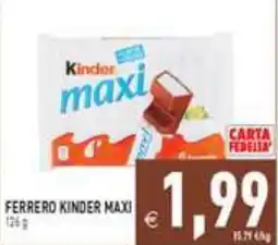 Supermercati Agorà Ferrero Kinder Maxi offerta