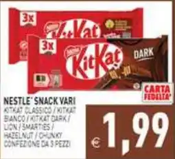 Supermercati Agorà Nestlé snack vari offerta