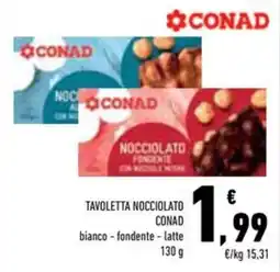 Conad Superstore Tavoletta nocciolato Conad offerta