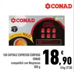Conad Superstore Caffè espresso corposo offerta