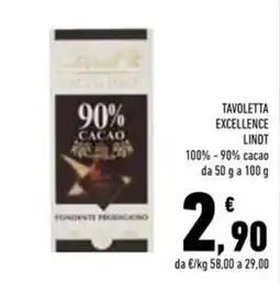 Conad Superstore Tavoletta Excellence Lindt offerta