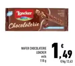 Conad Superstore Wafer Chocolaterie Loacker milk offerta