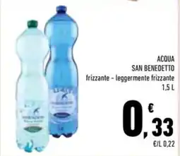 Conad Superstore Acqua San Benedetto frizzante - leggermente frizzante offerta