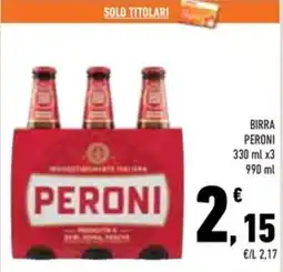Conad Superstore Birra Peroni offerta