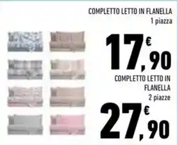 Conad Superstore Completo letto in flanella offerta