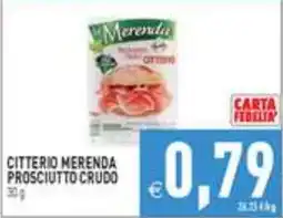 Supermercati Agorà Citterio merenda prosciutto crudo offerta