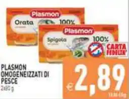 Supermercati Agorà Plasmon omogeneizzati di pesce offerta