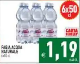 Supermercati Agorà Fabia acqua naturale offerta