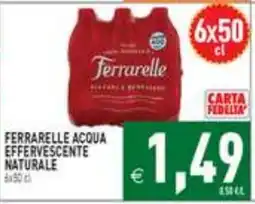 Supermercati Agorà Ferrarelle acqua effervescente naturale offerta