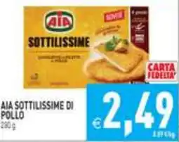 Supermercati Agorà Aia sottillissime di pollo offerta
