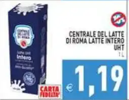 Supermercati Agorà Centrale del latte di Roma latte intero UHT offerta