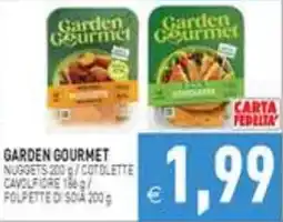 Supermercati Agorà Garden Gourmet Nuggets / Cotolette Cavolfiore / Polpette di Soia offerta