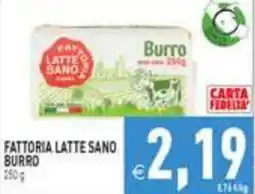 Supermercati Agorà Fattoria Latte Sano Burro offerta