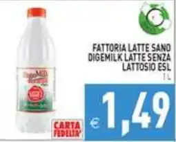 Supermercati Agorà Fattoria Latte Sano Digemilk Latte Senza Lattosio Esl offerta