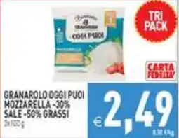 Supermercati Agorà Granarolo oggi puoi mozzarella offerta