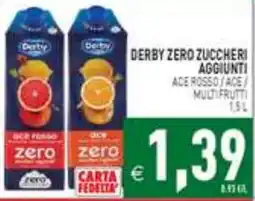 Supermercati Agorà Derby zero zuccheri aggiunti offerta