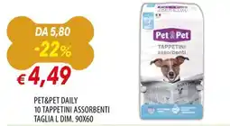 IperFamila Pet&Pet tappetini assorbenti offerta