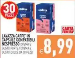 Iperfamily Lavazza Caffè in capsule compatibili Nespresso offerta
