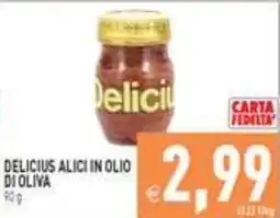 Iperfamily Delicius Alici in olio di oliva offerta