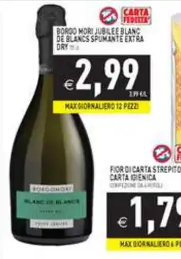 Iperfamily Borgo Mori Jubilee Blanc de Blancs Spumante Extra Dry offerta