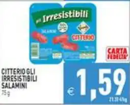 Iperfamily Citterio gli irresistibili salamini offerta