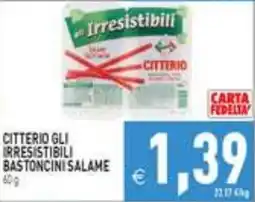 Iperfamily Citterio gli irresistibili bastoncini salame offerta