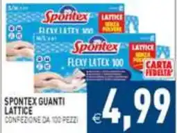 Iperfamily Spontex guanti lattice offerta