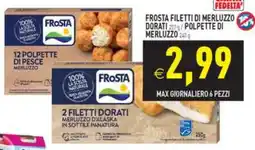 Iperfamily Frosta filetti di merluzzo dorati / polpette di merluzzo offerta