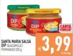 Iperfamily Santa Maria salsa dip guacamole / formaggio offerta