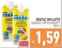 Iperfamily Nestle' mio latte classico / latte e biscotti offerta