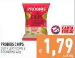 Iperfamily Probios chips Ceci / Lenticchie e Rosmarino offerta