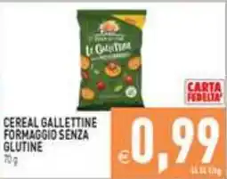Iperfamily Cereal gallettine formaggio senza glutine offerta