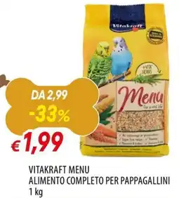 IperFamila Vitakraft Menu Alimento Completo Per Pappagallini offerta