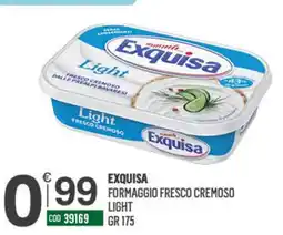 Tutto Risparmio Cash&Carry Exquisa formaggio fresco cremoso light offerta