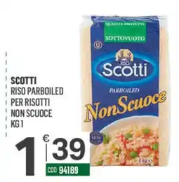 Tutto Risparmio Cash&Carry Scotti riso parboiled per risotti non scuoce offerta